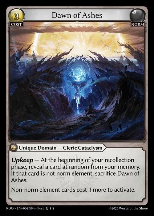 Dawn of Ashes NM