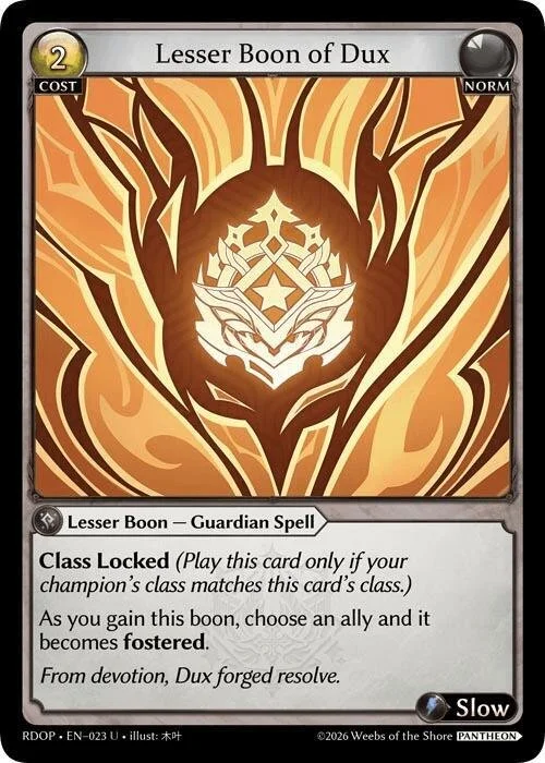 Lesser Boon of Dux NM