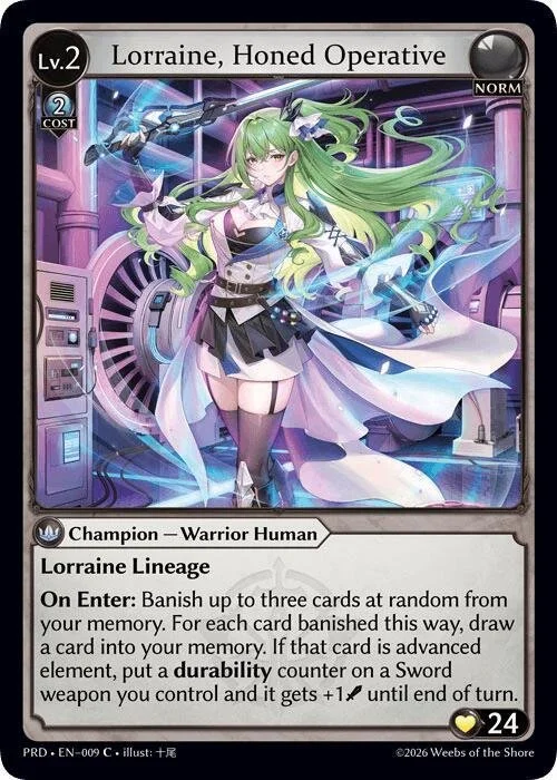 Lorraine, Honed Operative NM