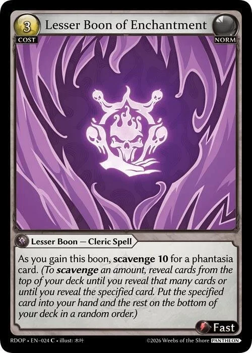 Lesser Boon of Enchantment NM
