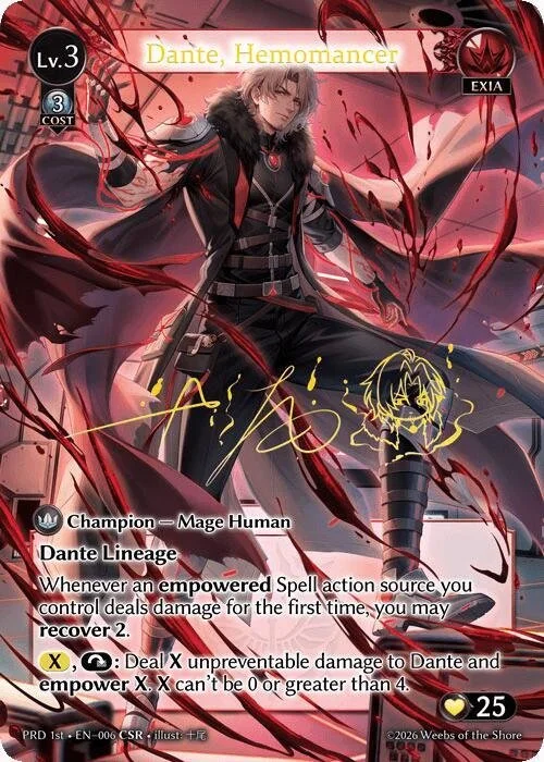 Dante, Hemomancer CSR NM