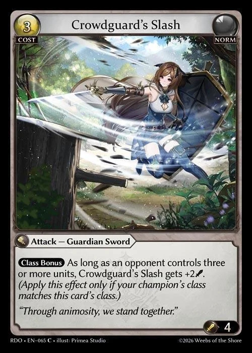 Crowdguard's Slash NM