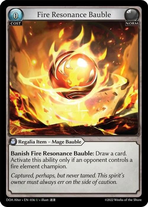 Fire Resonance Bauble NM