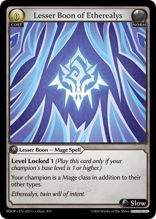 Lesser Boon of Etherealys NM