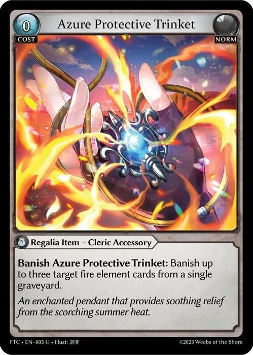 Azure Protective Trinket NM