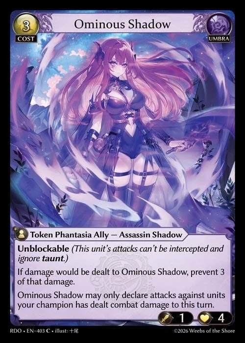 Ominous Shadow NM