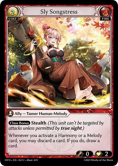 Sly Songstress NM