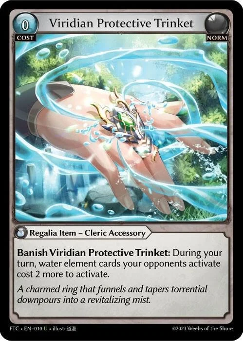 Viridian Protective Trinket NM
