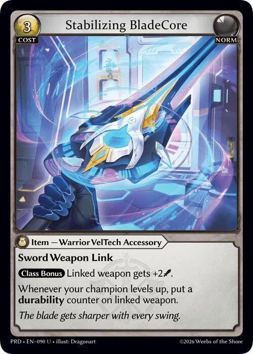 Stabilizing BladeCore NM