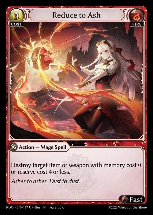 Reduce to Ash NM