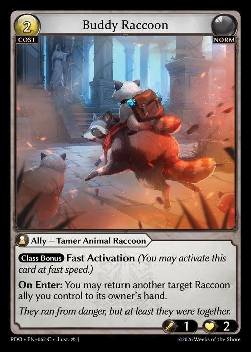 Buddy Raccoon NM