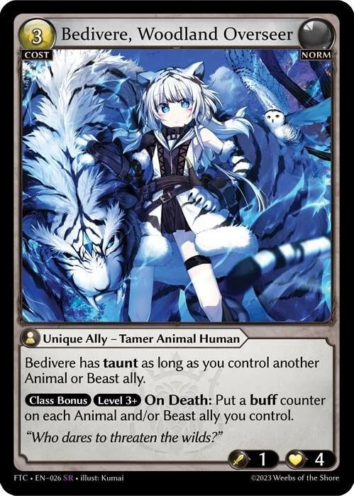 Bedivere, Woodland Overseer NM