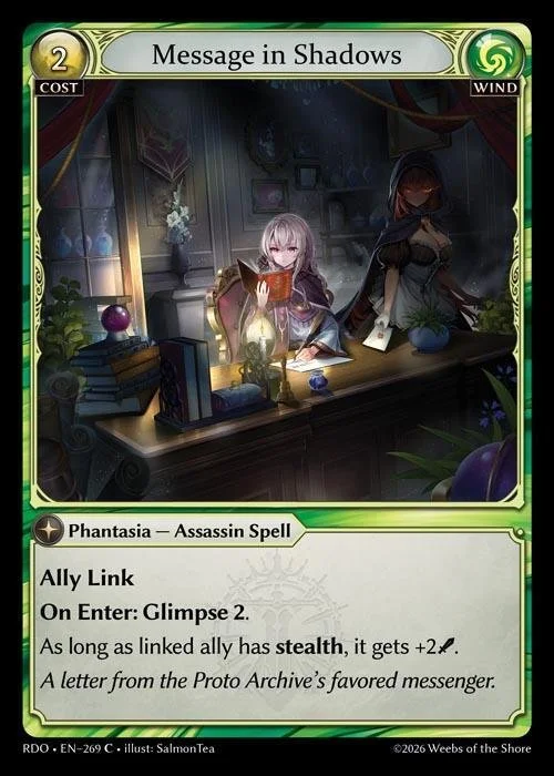 Message in Shadows NM