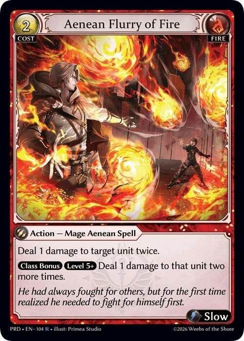 Aenean Flurry of Fire Foil NM