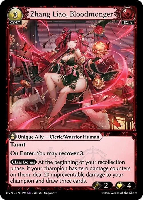 Zhang Liao, Bloodmonger NM