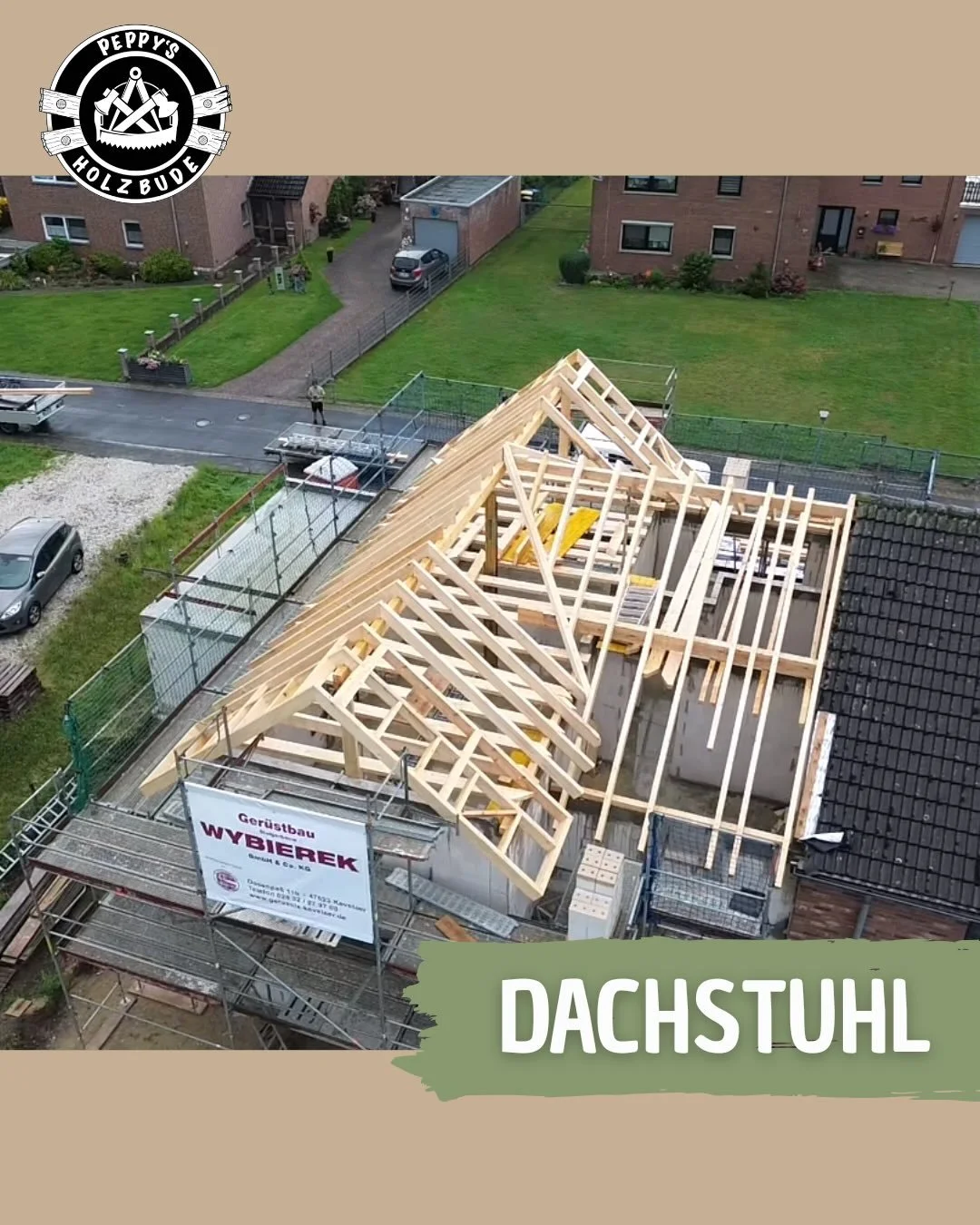 Von der ersten Skizze bis zum letzten Sparren: Planung, Pr&auml;zision und Handwerk vereint. 🏡🔨
Der neue Dachstuhl f&uuml;r dieses Einfamilienhaus steht &ndash; sauber geplant, exakt umgesetzt und bereit f&uuml;r die n&auml;chsten Bauphasen.

St&uu