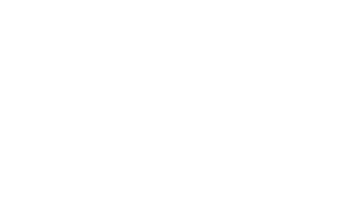 Simple house icon with a pointed roof and an open doorway, white on a black background.