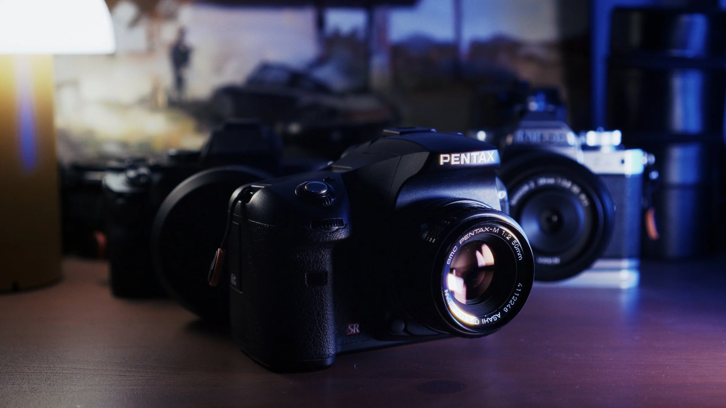 Pentax K10D with the vintage SMC Pentax-M 50mm f/2 lens