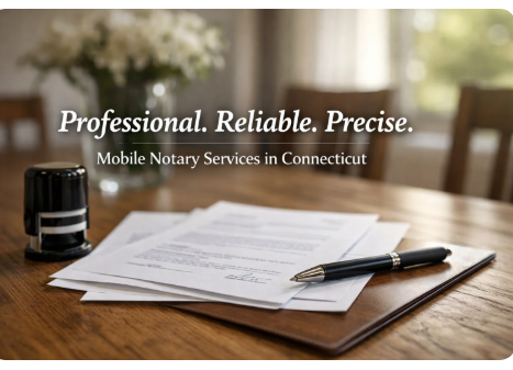 Why Hiring a Professional Mobile Notary Matters in Connecticut