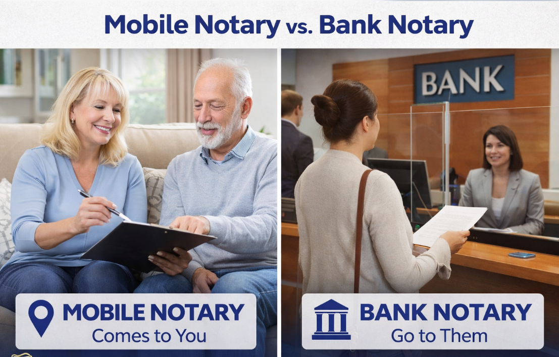 Why Choose a Mobile Notary Instead of Going to the Bank?
