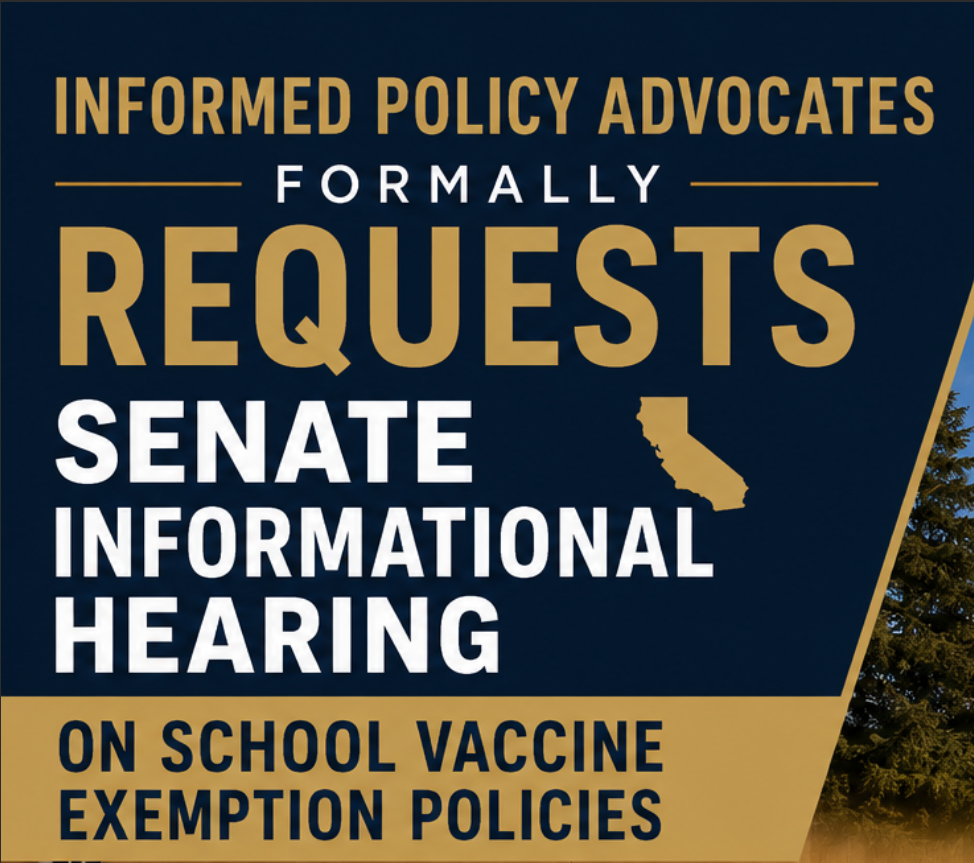 IPA Formally Requests Senate Informational Hearing on School Vaccine Exemption Policies