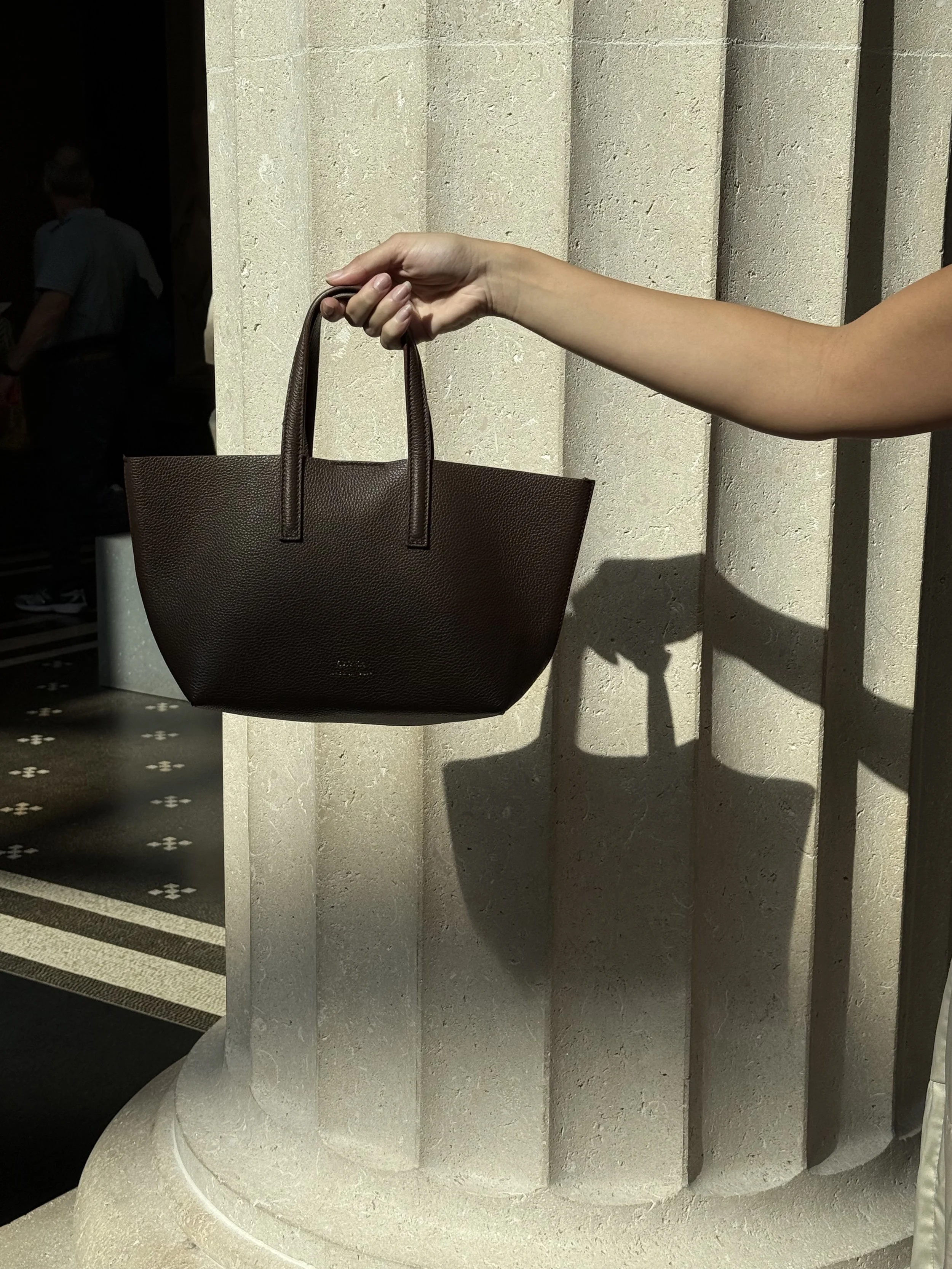 Alvea_Tote_Mini_Brown_Still_03 (Inside Museum Shadow).jpg
