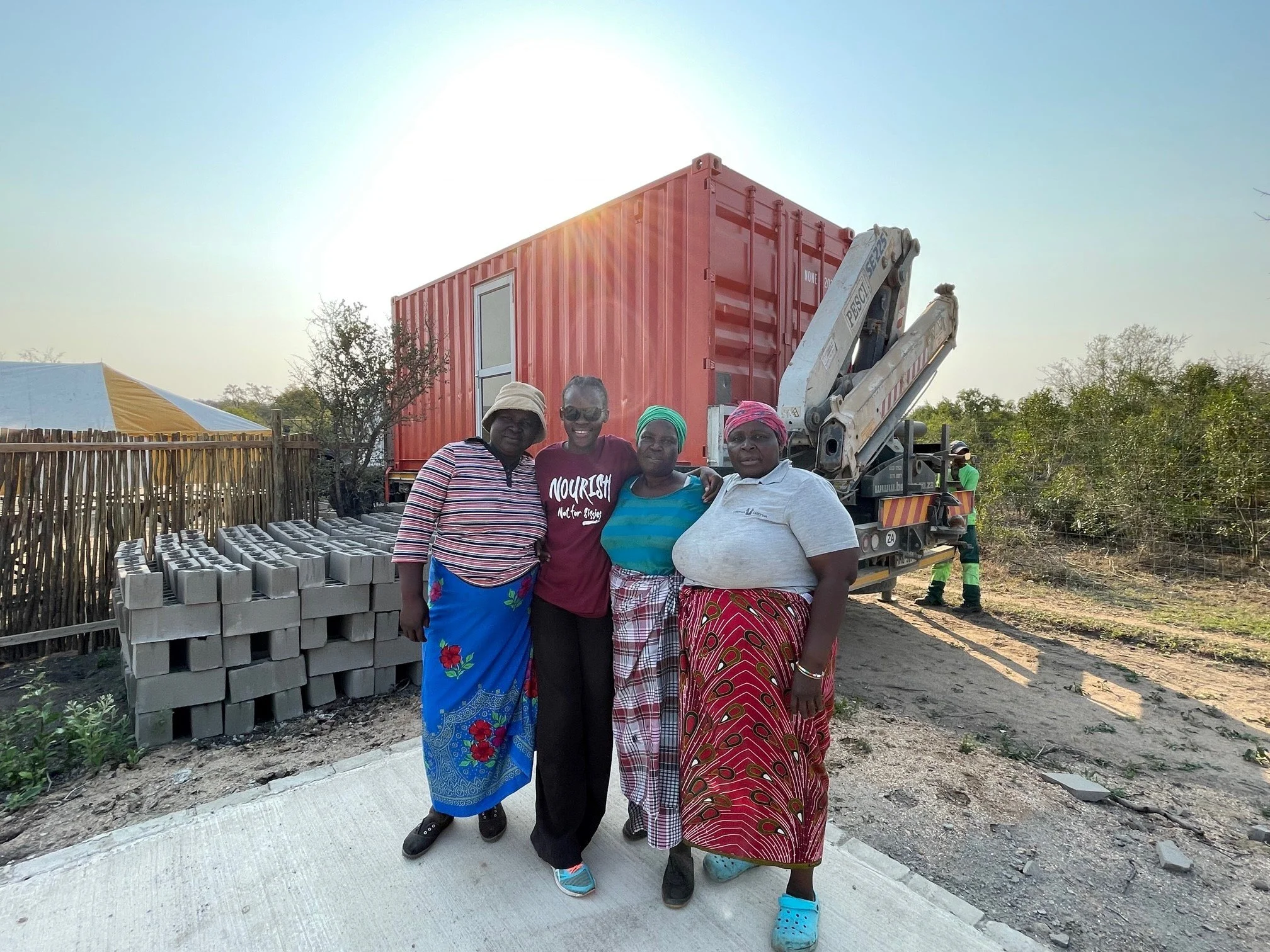 Grannies watching new kitchen delivery!.jpg