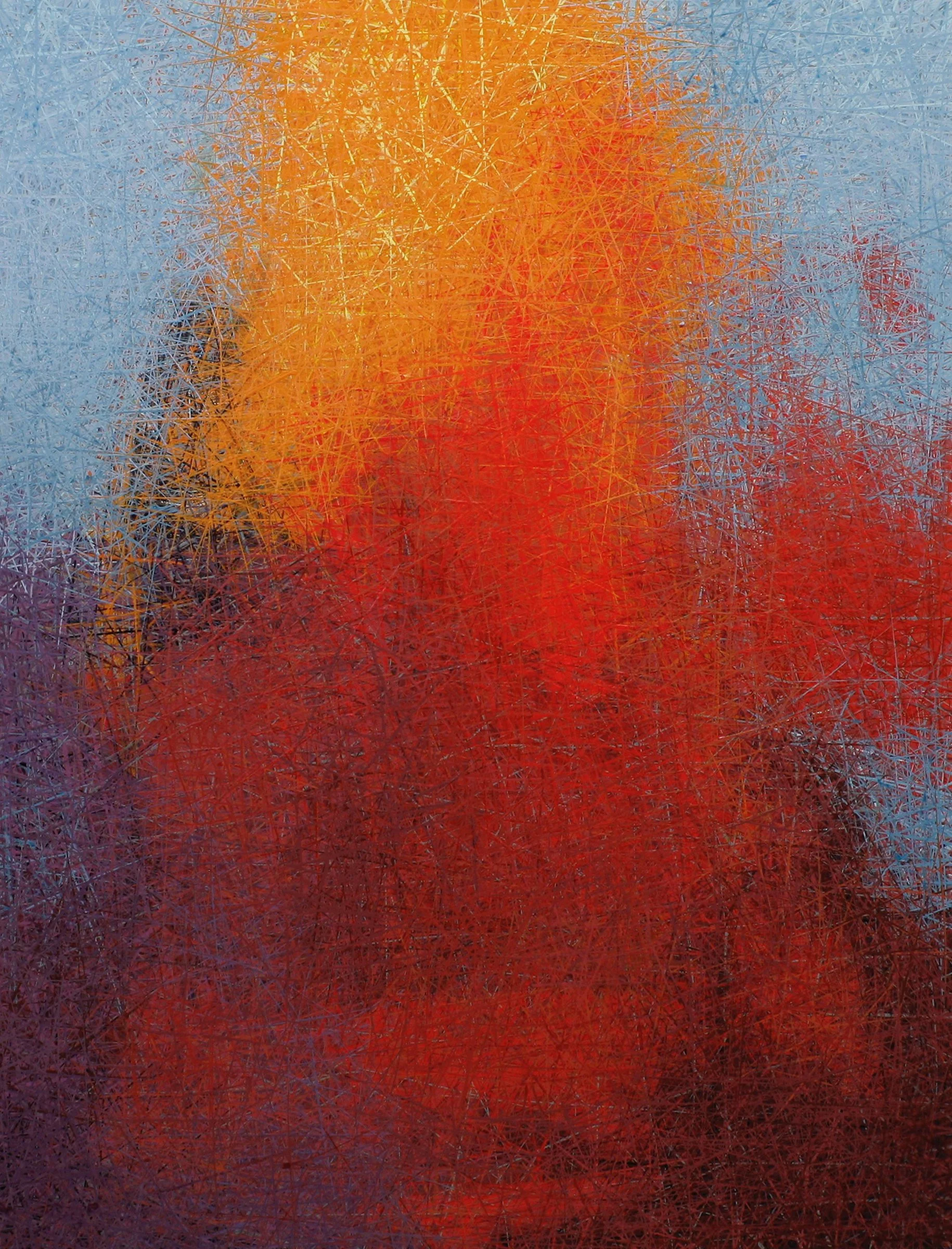 It is all now II, Acrylic on Panel w Resin, 40x30