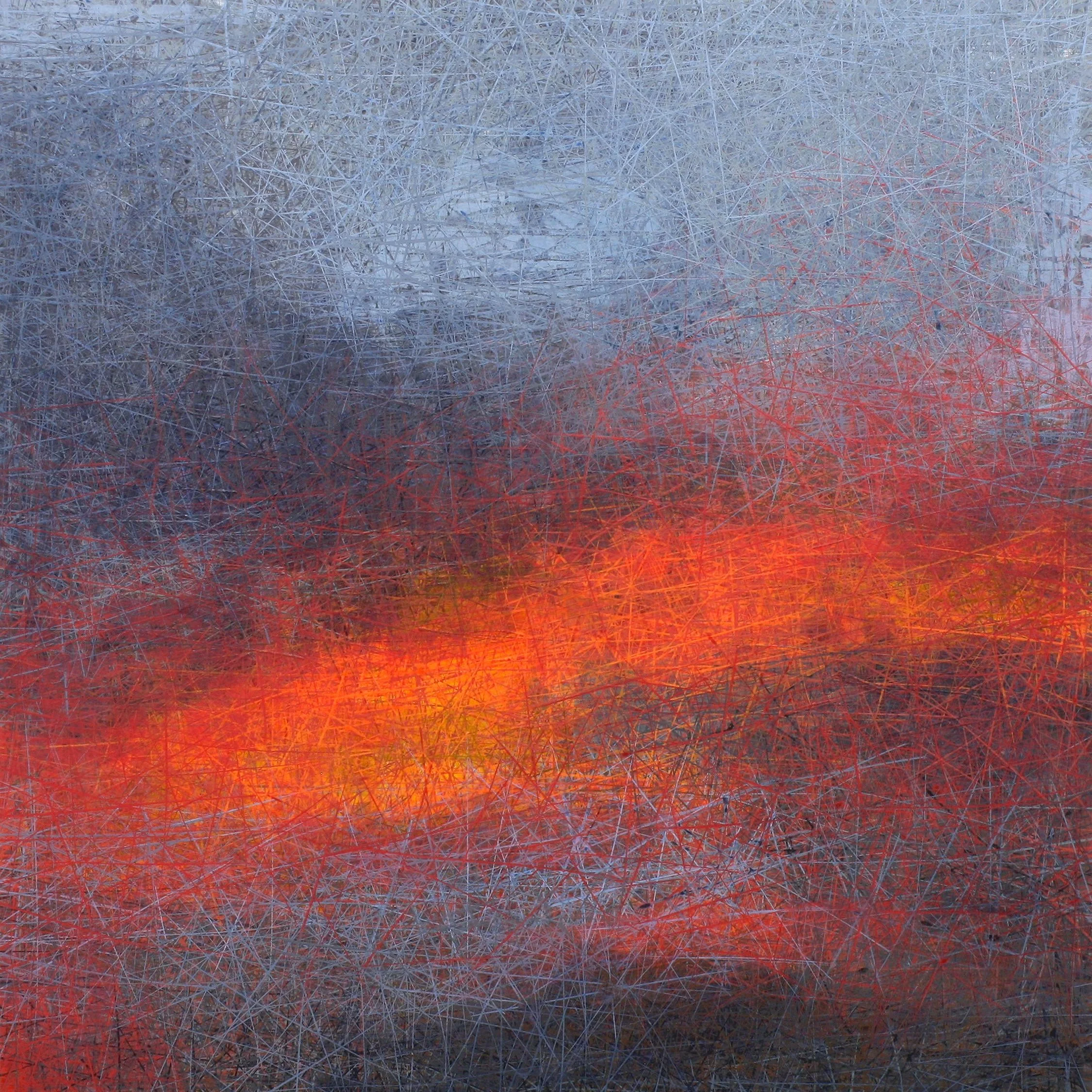 God's Promise, Acrylic on Panel w Resin, 36x36