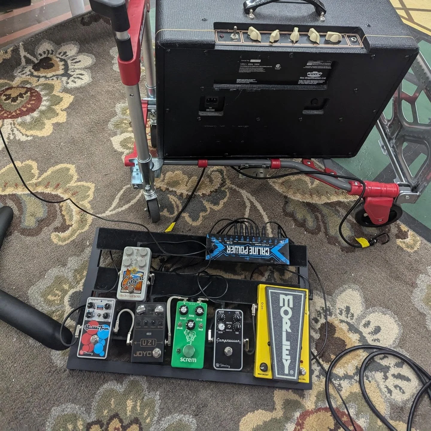 Very cool pit situation for Rocky Horror Show tech rehearsal