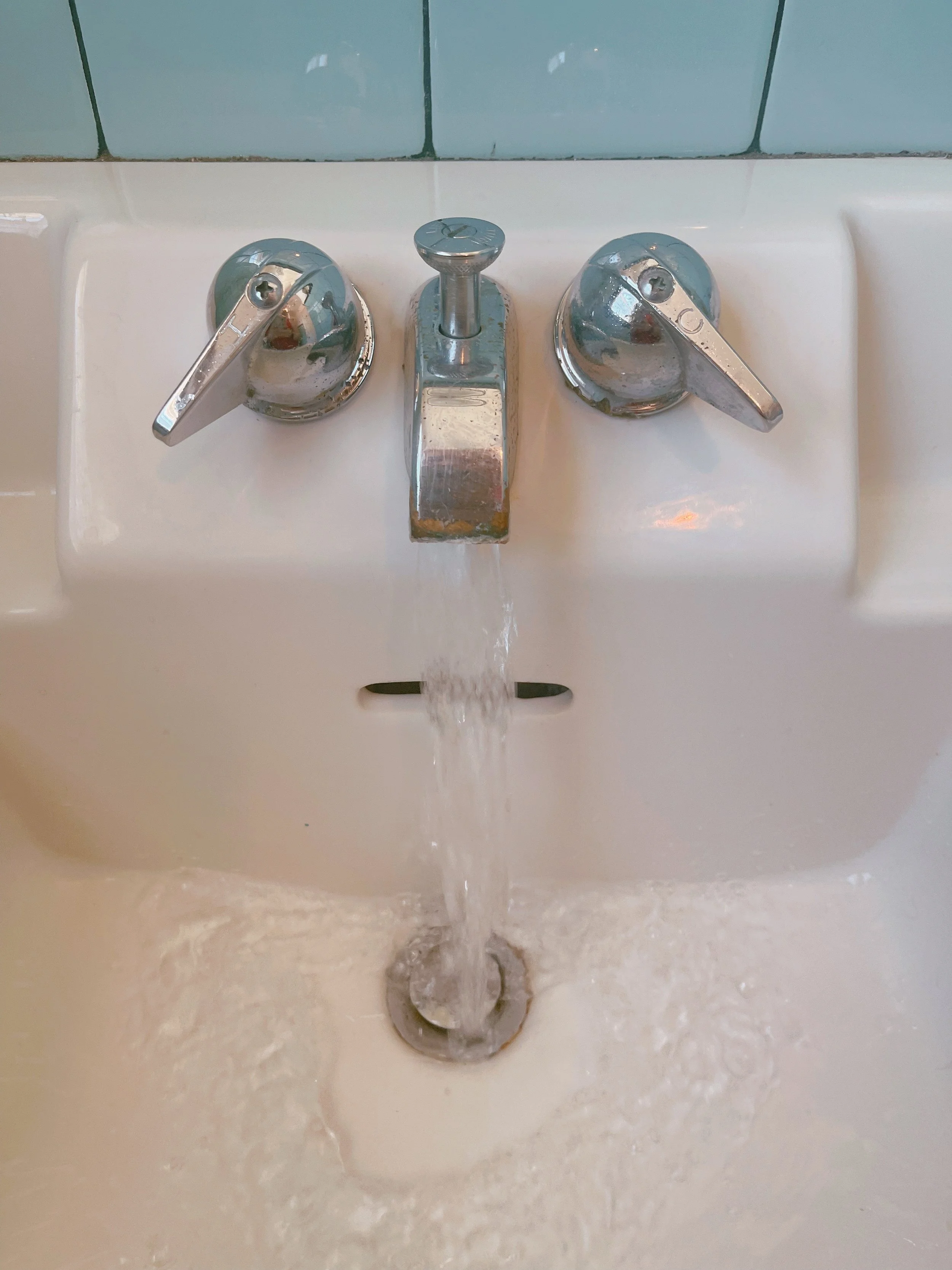 How I Fixed Our Leaky Vintage Crane Beverly Sink (and Kept It Original)