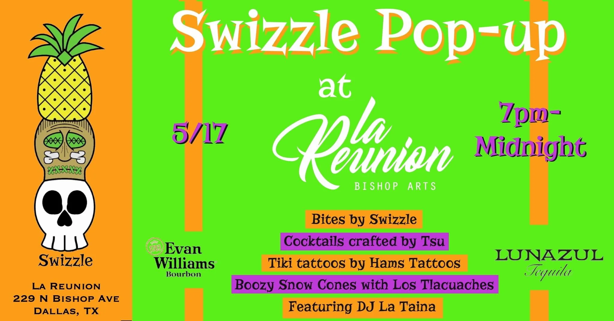 Swizzle Pop Up at La Reunion