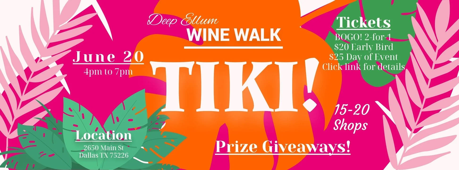 Tiki Party Wine Walk