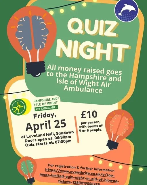 Top Mops Limited Quiz Night in aid of HIOWAA