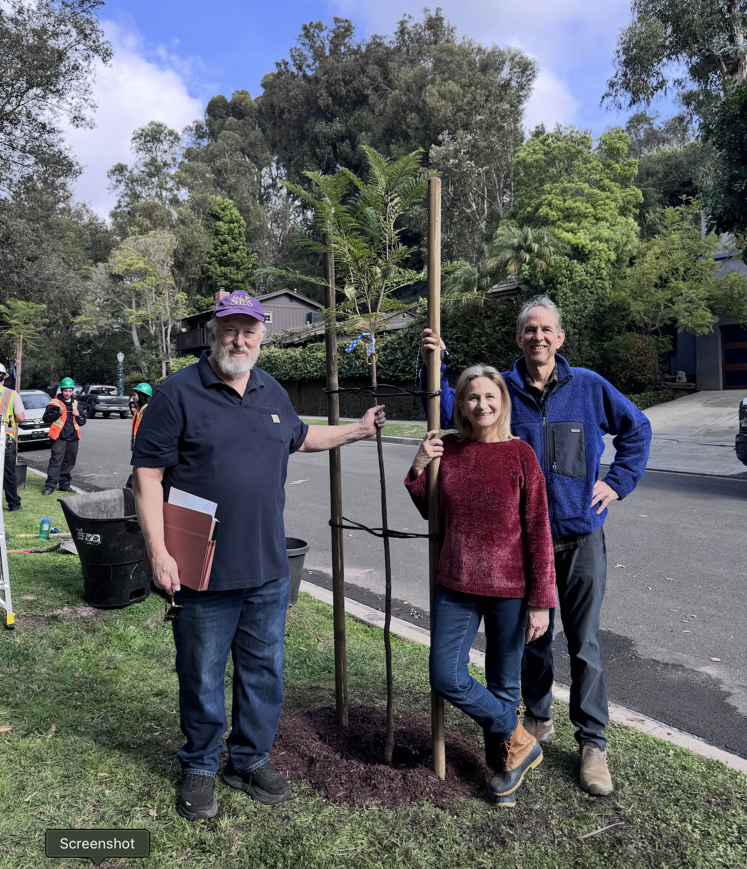 Tree Planting in Upper SM Canyon Began Thursday