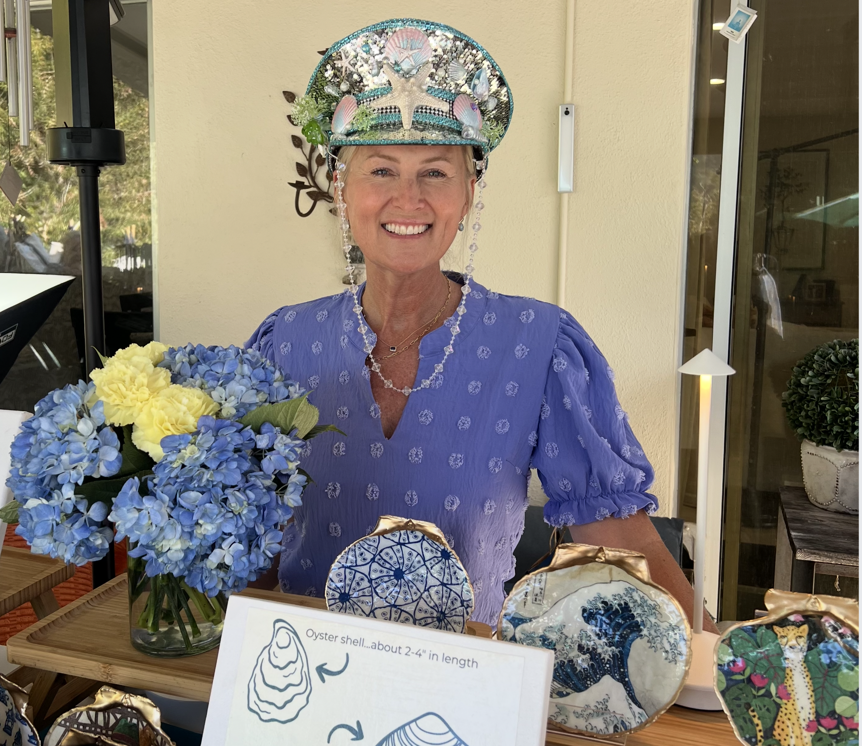 Seashell Decoupage Artist Creates from Canyon Home