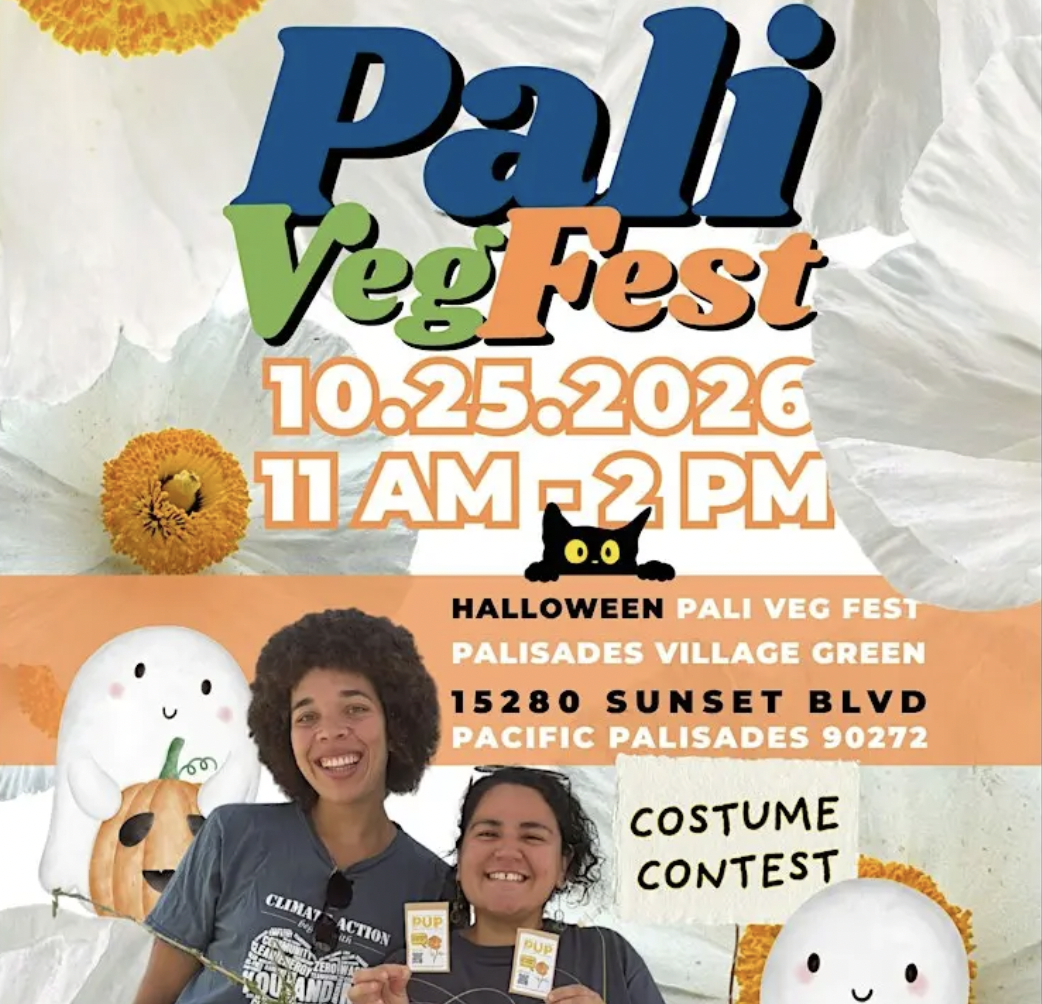 A Halloween-Themed Pali Veg Fest Will be Held Oct. 25 
