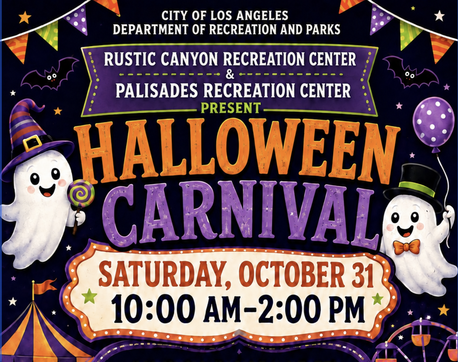 Rustic Canyon Rec Center to Host Ghostly Fun on Halloween