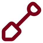 Geometric drawing of an outline square with sections divided by vertical, horizontal, and diagonal lines.