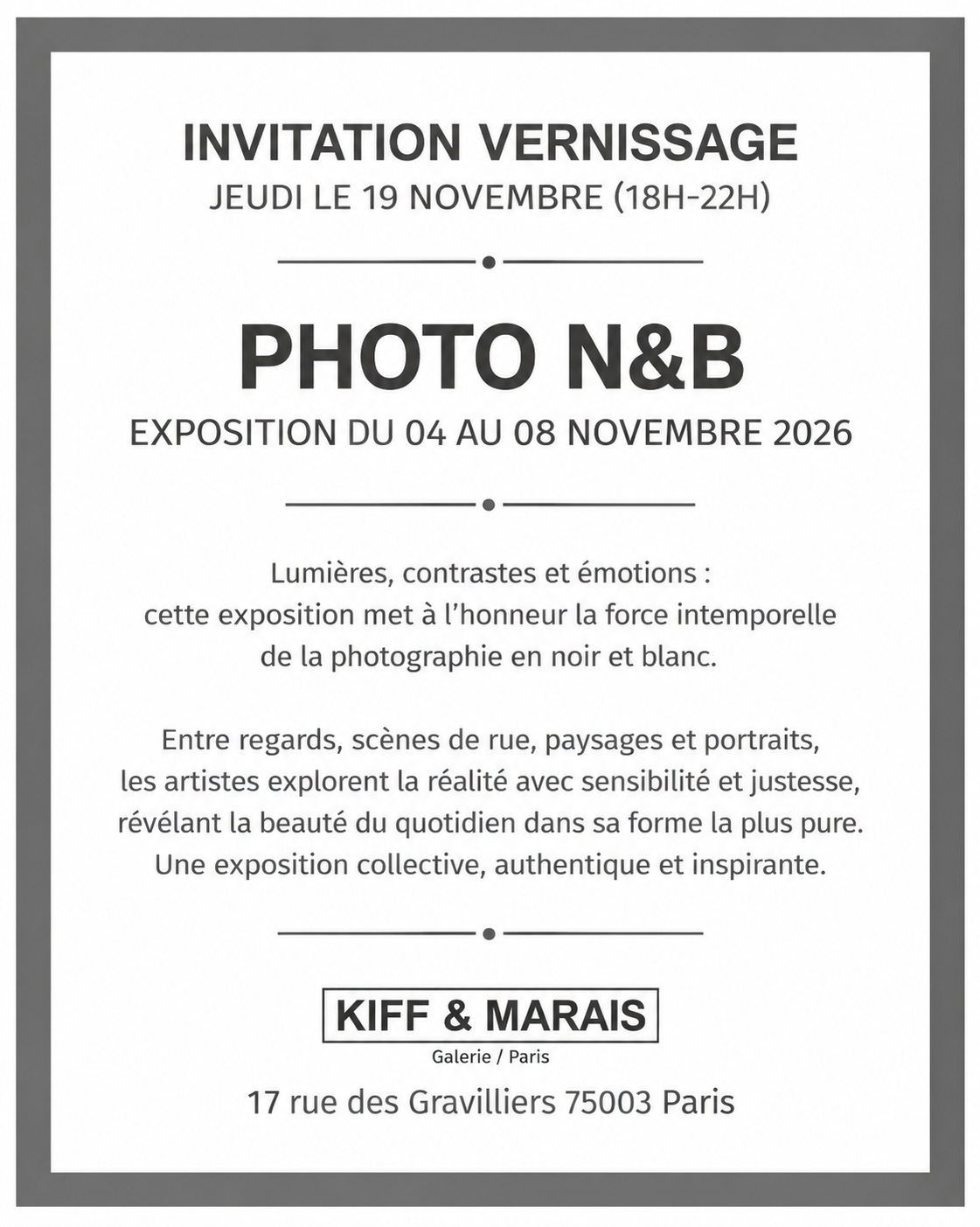 Photo N&B