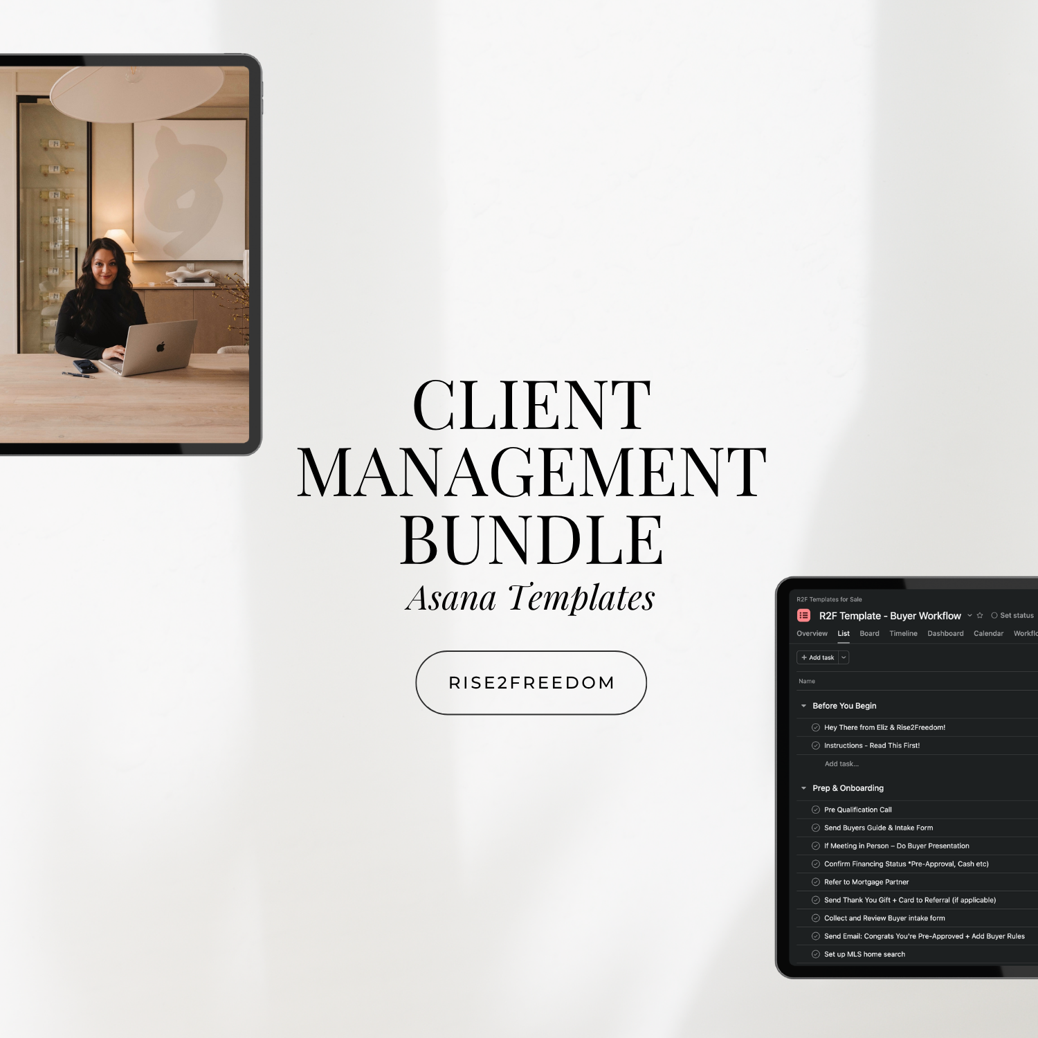 Complete Client Management Operations Bundle - All 4 Asana Templates