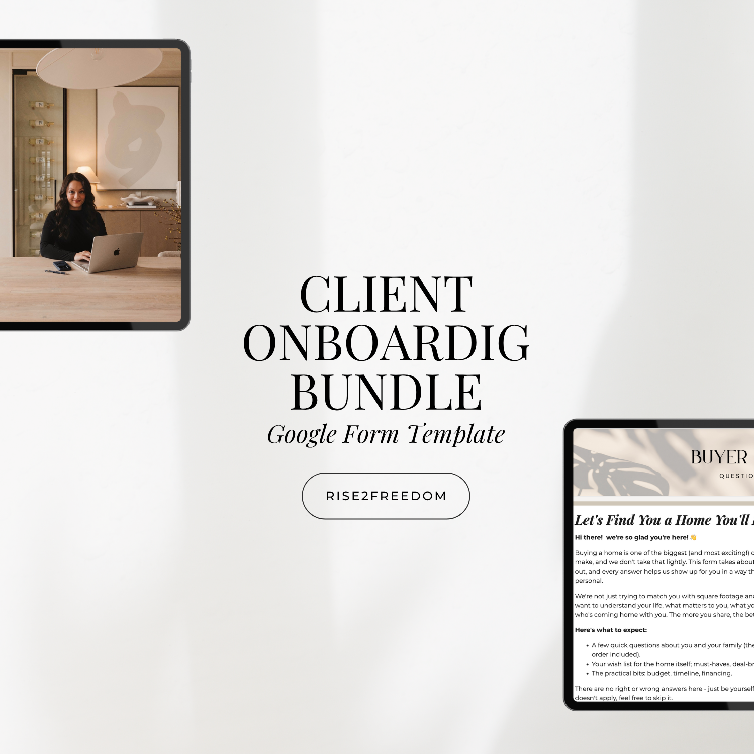 Client Onboarding Bundle - Buyer & Seller Intake  Forms - Google Forms