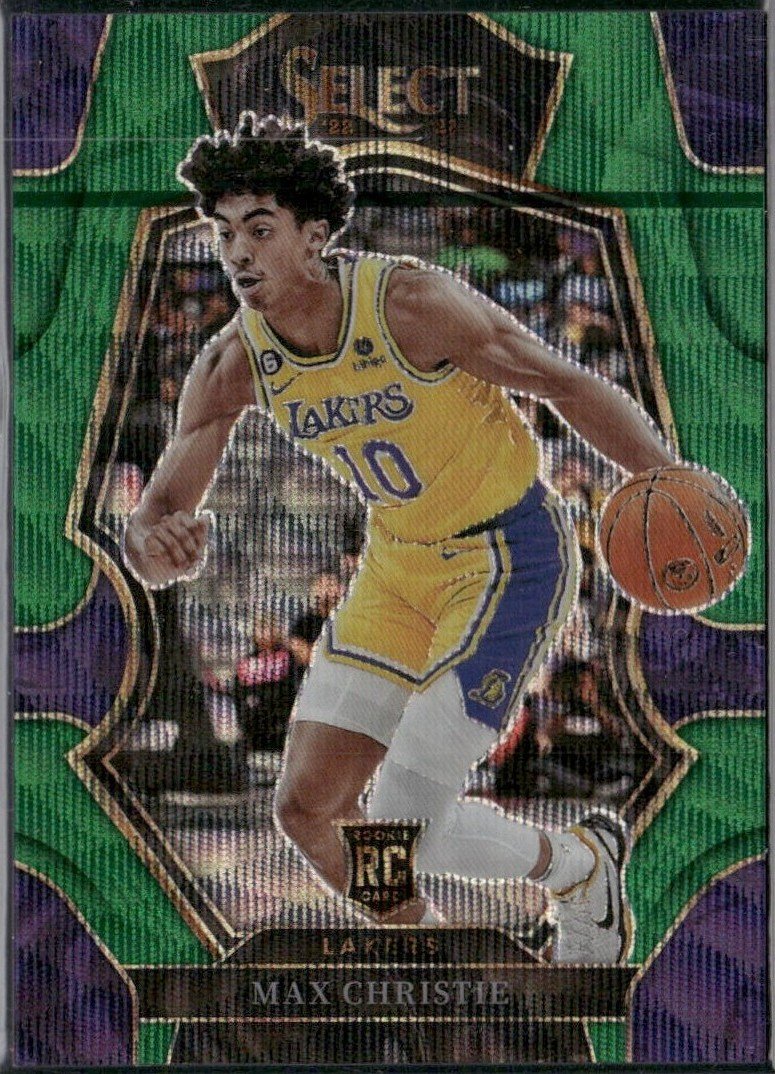 2022-23 Panini Select Premier Level Green Wave Prizm RC - Max Christie