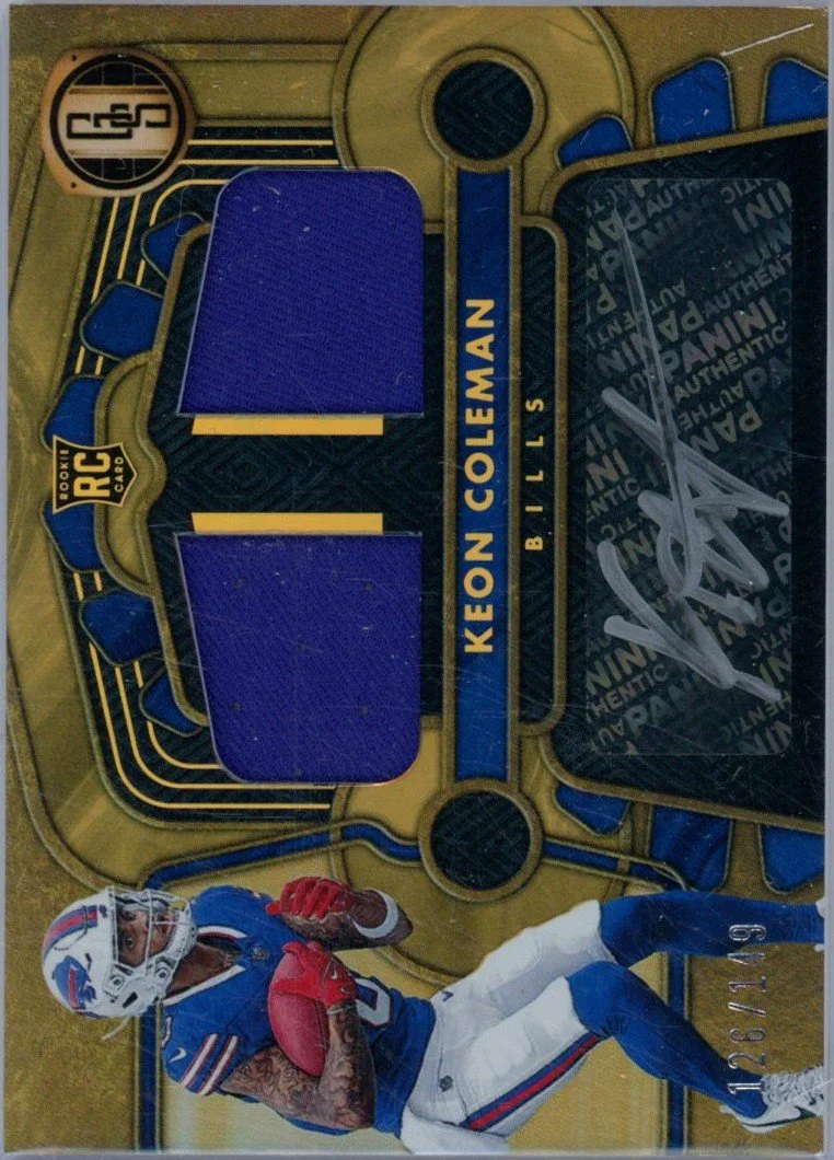 2024 Panini Gold Standard Rookie Jersey Autographs Double - Keon Coleman