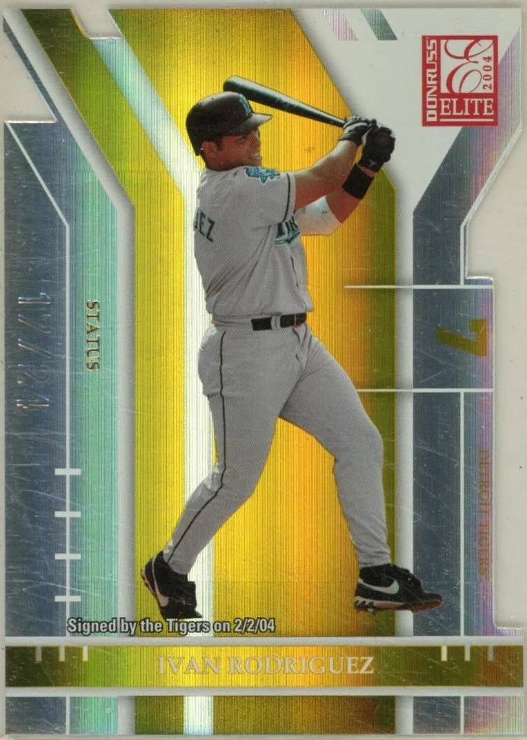 2004 Donruss Elite Status Gold - Ivan Rodriguez