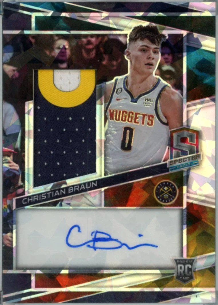 2022-23 Panini Spectra Rookie Jersey Autographs Astral - Christian Braun