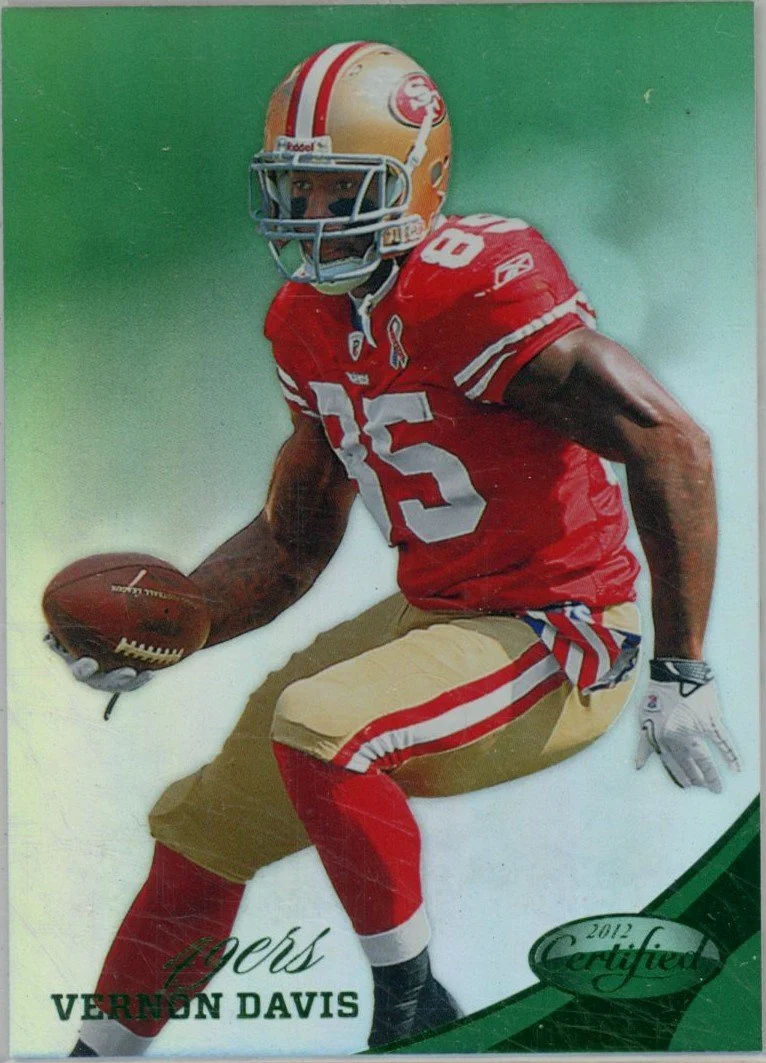 2012 Panini Certified Mirror Emerald - Vernon Davis