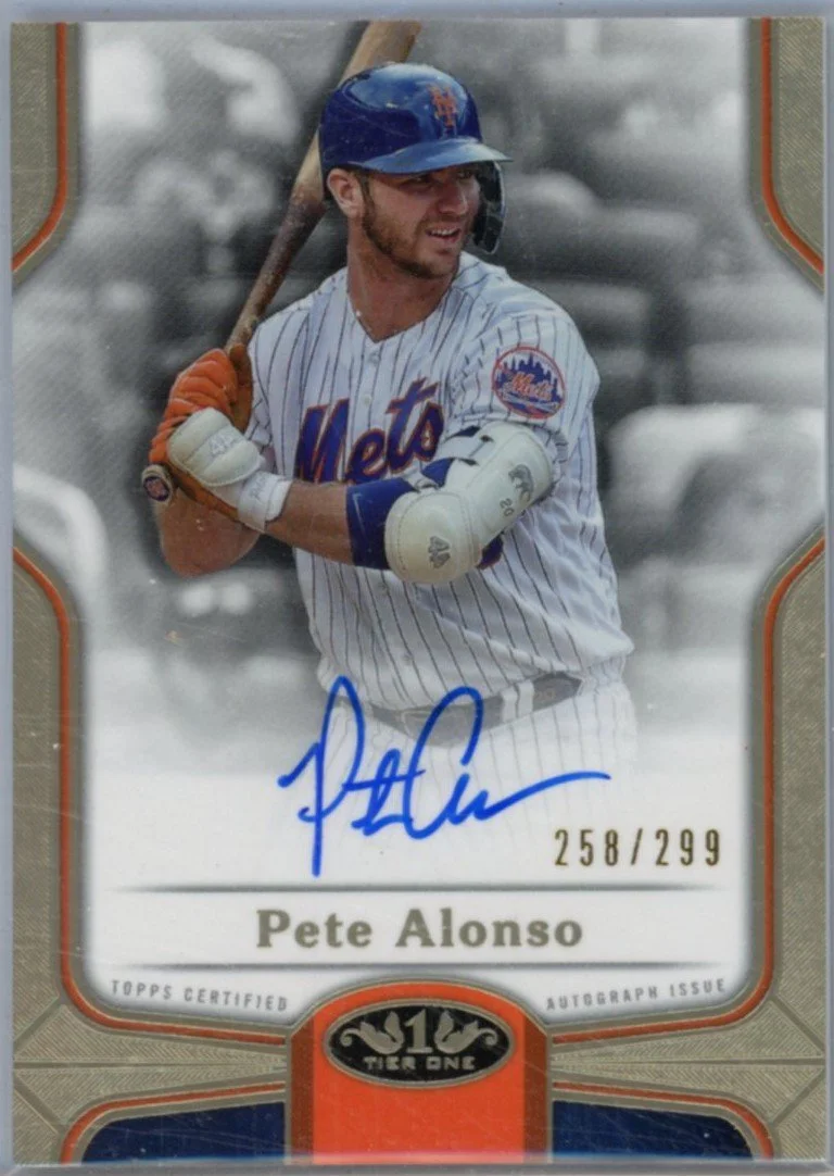 2020 Topps Tier One Break Out Autographs - Pete Alonso