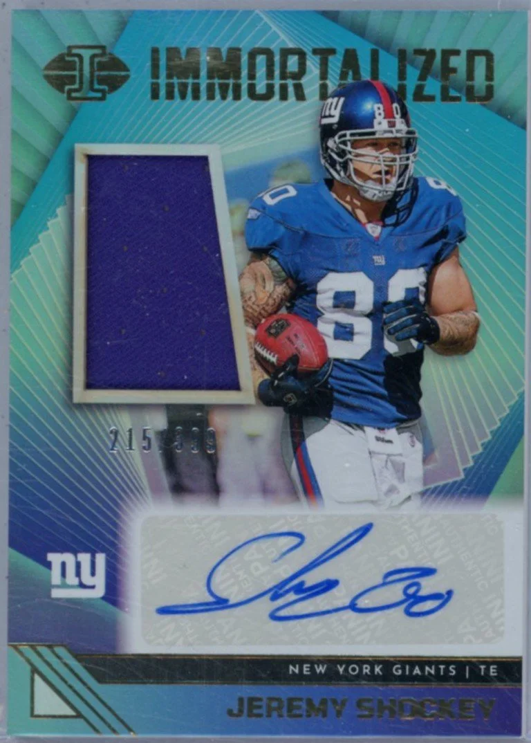 2023 Panini Illusions Immortalized Jersey Autographs - Jeremy Shockey