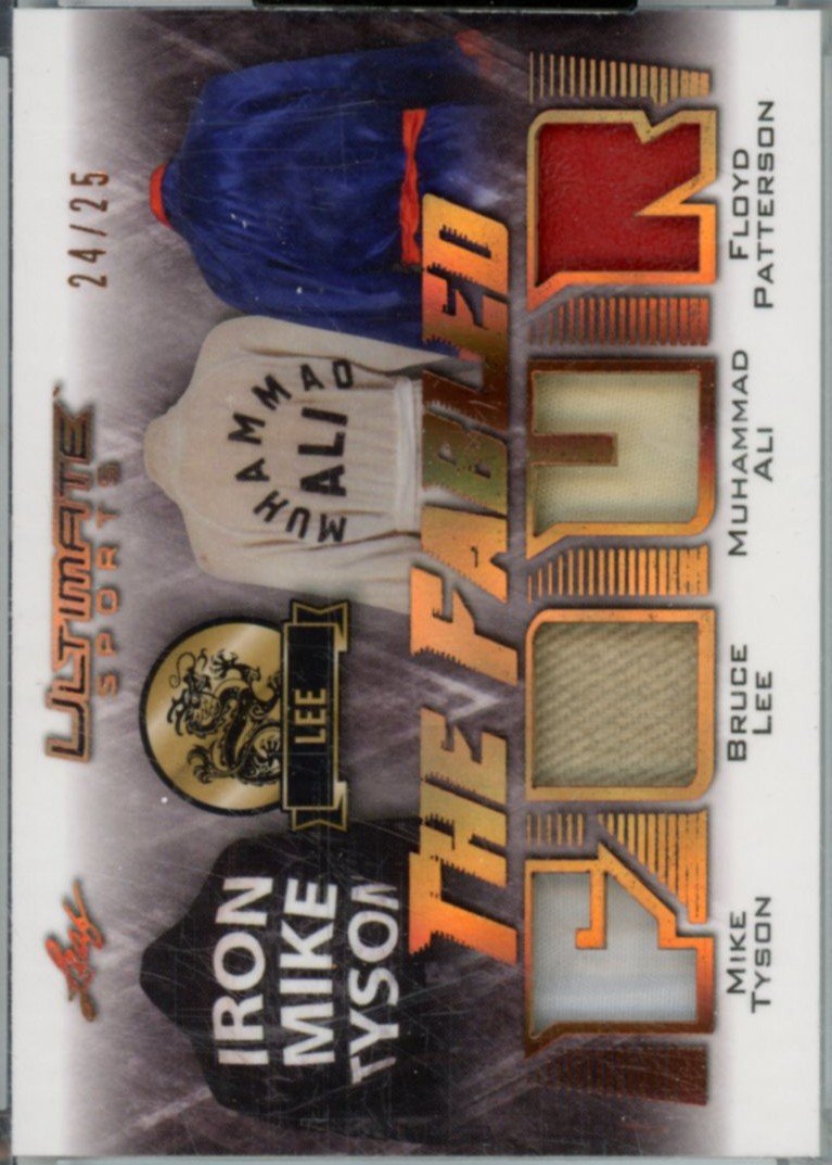 2021 Leaf Ultimate Sports The Fabled Four Relics - Tyson / Lee / Ali / Patterson